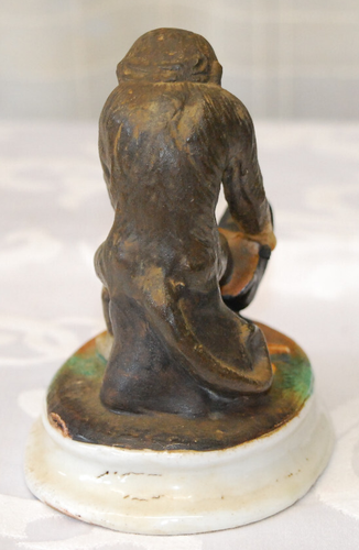 Antique Original Advertising Ornament The Gorilla Shoe / Shoes Ceramic 1906-1910 - Picture 5 of 10