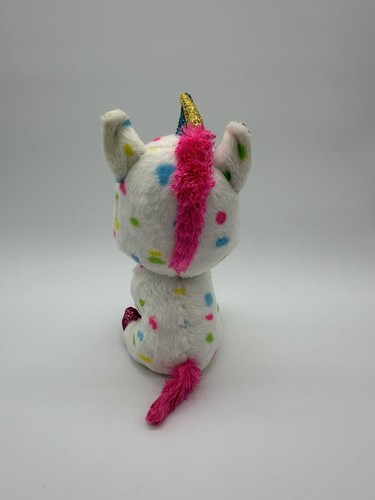 Ty Beanie Boos HARMONIE l'Unicorno Beanbag Peluche Giocattolo con Occhi Glitterati - Foto 4 di 8