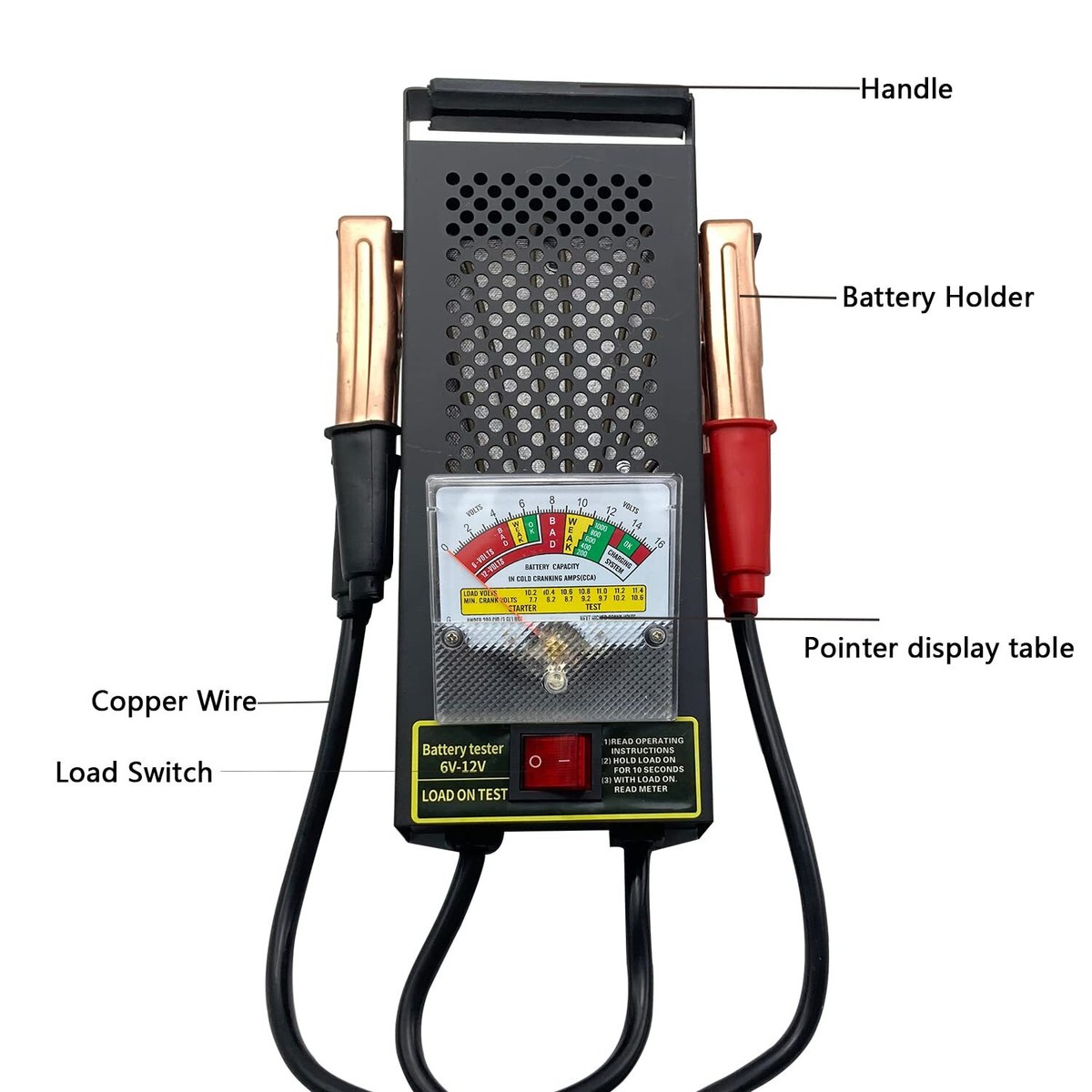12V 24V Battery Analyzer Aazon.co: Car Battery Tester 12V Autootive, 100-2000 CCA Alternator Tester For 24V Vehicles BT200 Pro Battery Load Tester
