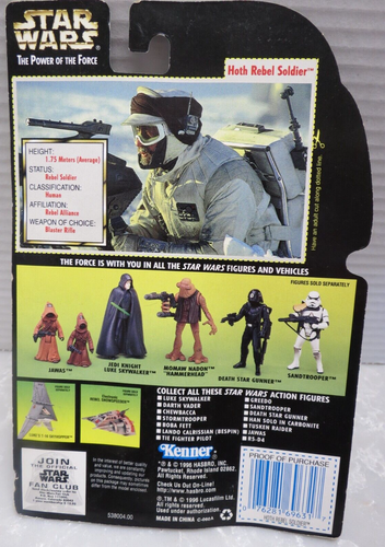 Kenner Star Wars 1996 El Poder de la Fuerza Nº 69631 Hoth Soldado Rebelde - Imagen 4 de 5