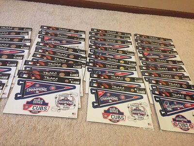 2016 Chicago Cubs World Series Champions Team Fridge Magnet Set New In Package