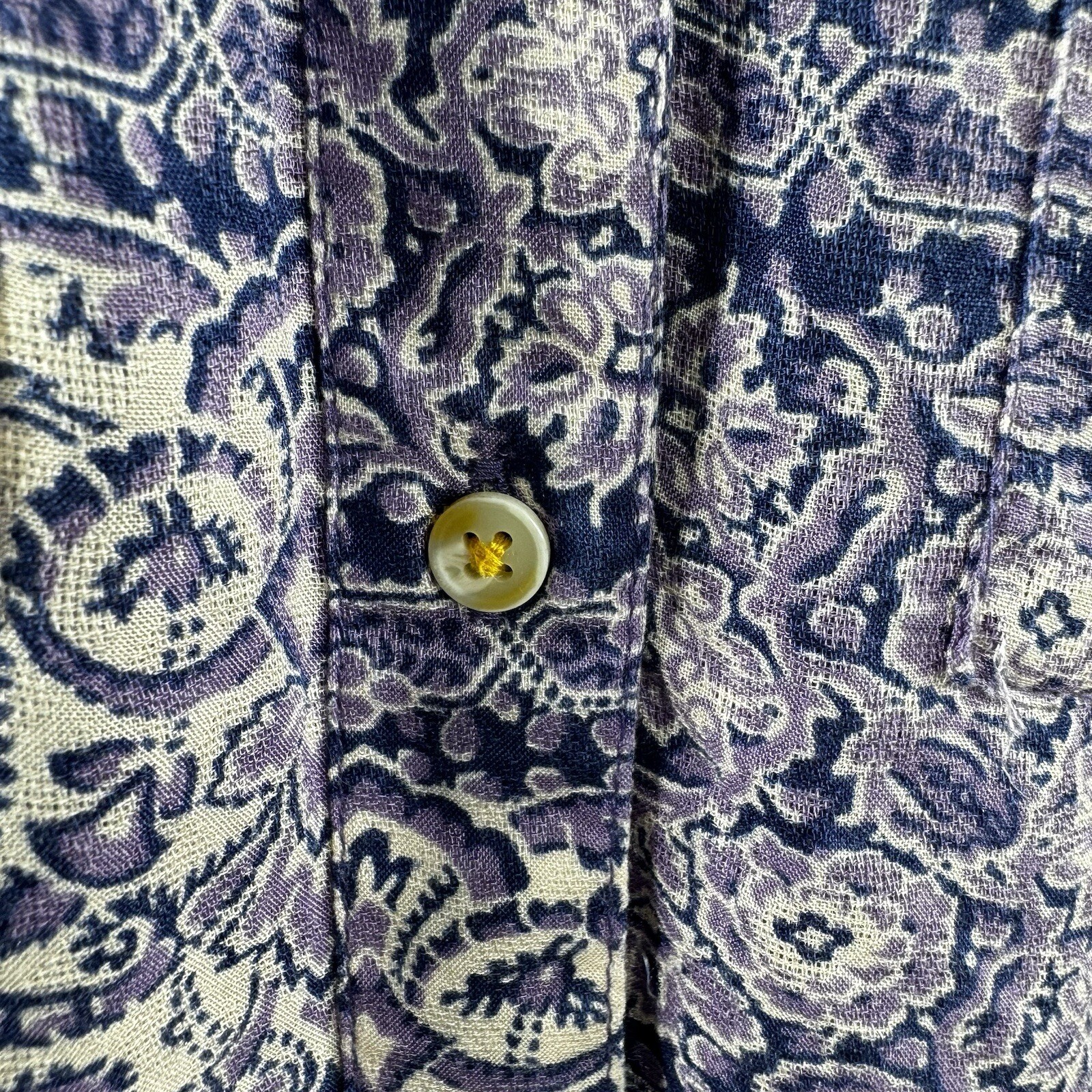 Anthropologie By Akemi + Kin Multicolor Button Down Peasant Top Women’s S Boho image 4