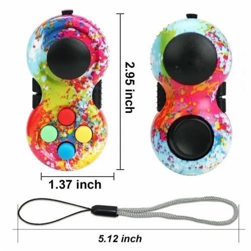 2pcs Fidget Controller Pad Stress Reducer Classic Game Pad Anti-anxiet for ADD - Picture 3 of 5