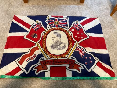 Bandera de coronación del rey Eduardo VIII de 1937 rara - Imagen 12 de 18