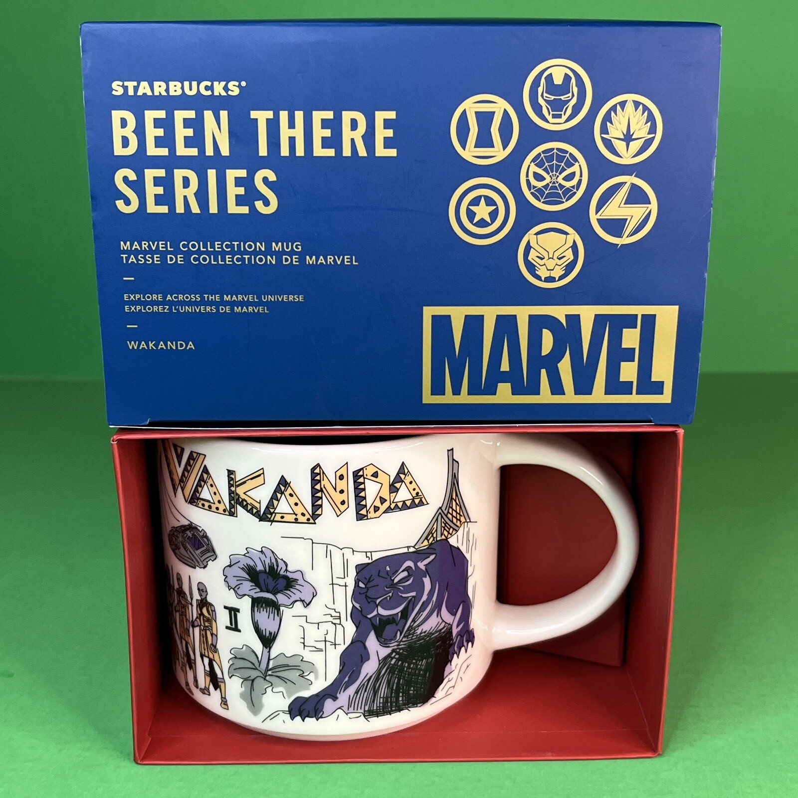 DISNEY PARKS Been There Starbucks WAKANDA MARVEL COLLECTION Mug Full Size Purple - Picture 8 of 12