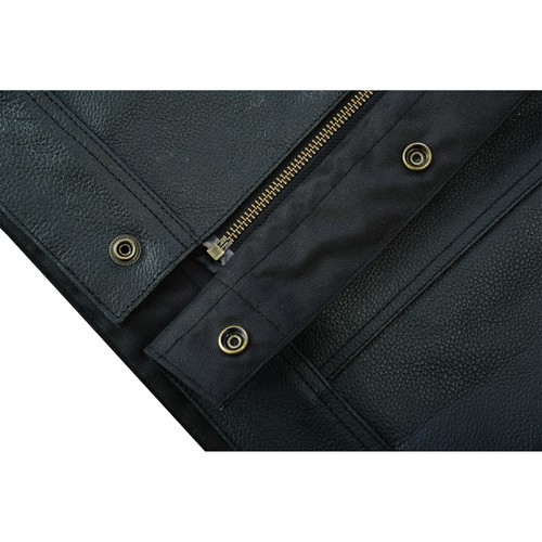 Gilet moto club nuovo stile SOA uomo vera pelle biker moda - Foto 9 di 30