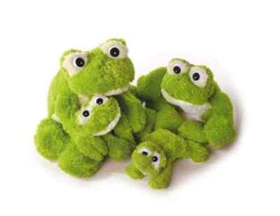 Inware Plüschtier Frosch, liegend, verschiedene Größen