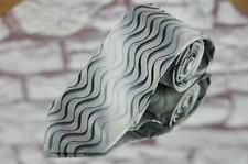 Lord R Colton Basics Tie Gray  White Swirl Woven Necktie 56 x 3.25 in NEW