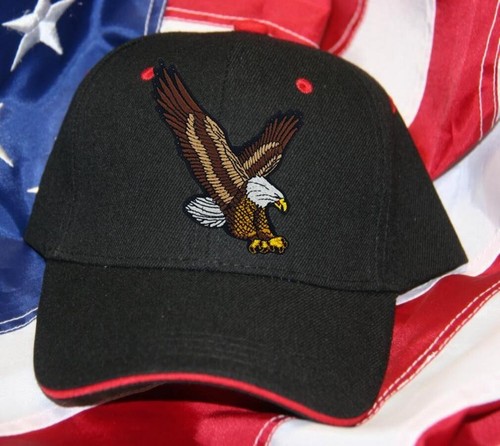 EAGLE LANDING HAT PATCH CAP WILDLIFE HUNTER NATURE ANIMALS PETS RESERVE GIFT WOW - Picture 4 of 26