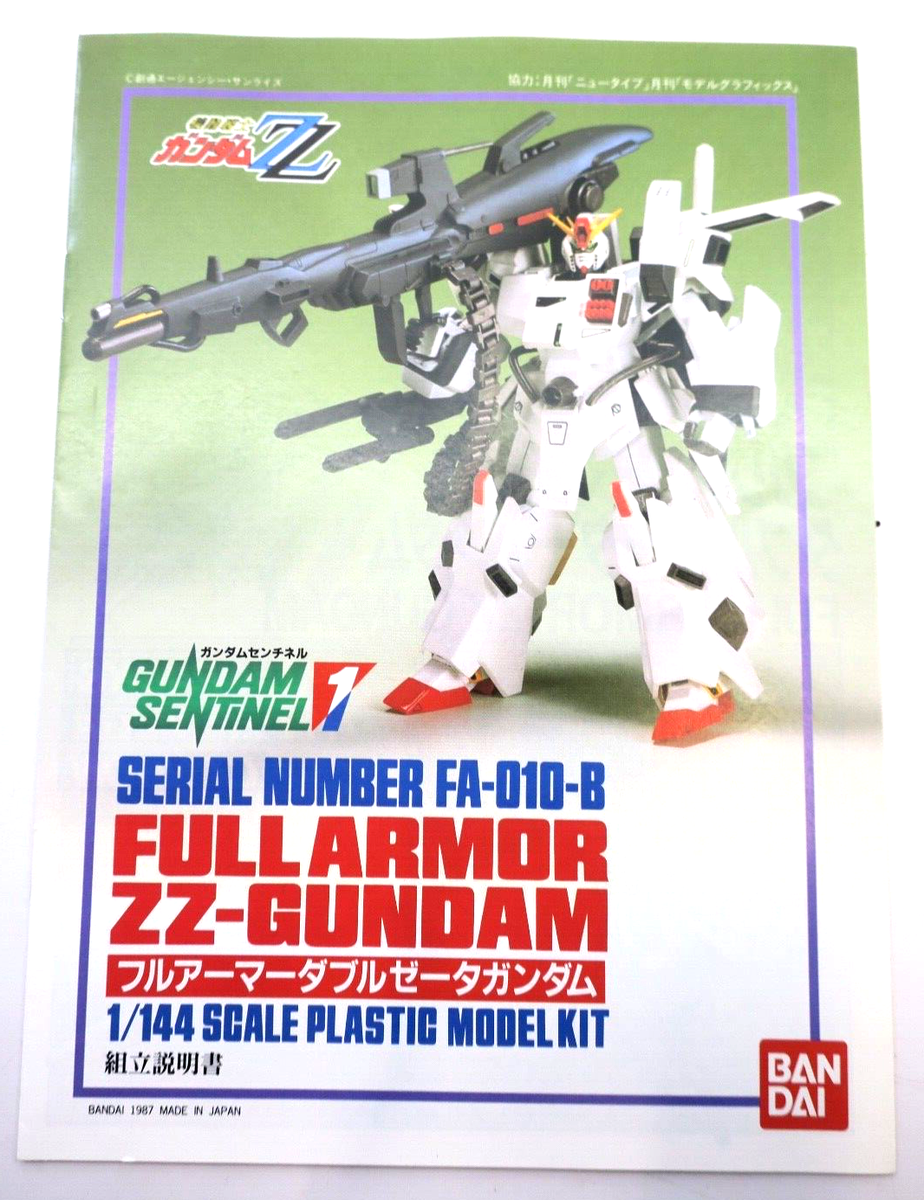 Bandai Gundam Sentinel 1/144 Full Armor ZZ Gundam FAZZ Model Bandai Gundam Sentinel 1/144 Full Armor ZZ Gundam FAZZ Model