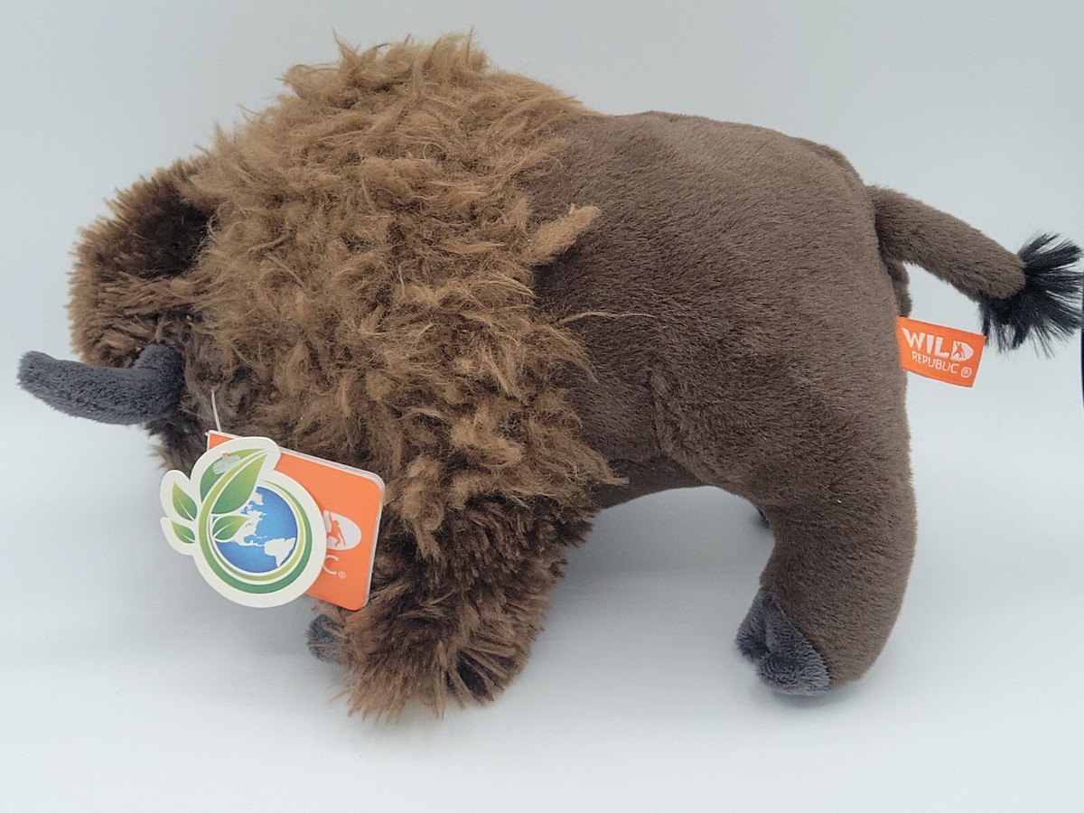 Wild Republic Bison Plush Stuffed Animal Plush Toy 10 in Cuddlekins w/ Tag
