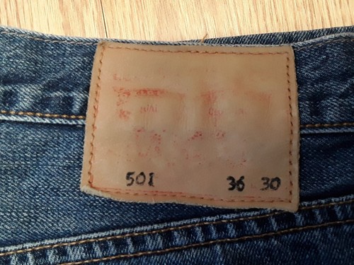 VINTAGE Levi Strauss 501 Straight Leg Denim Jeans W36 L30 - Picture 2 of 6