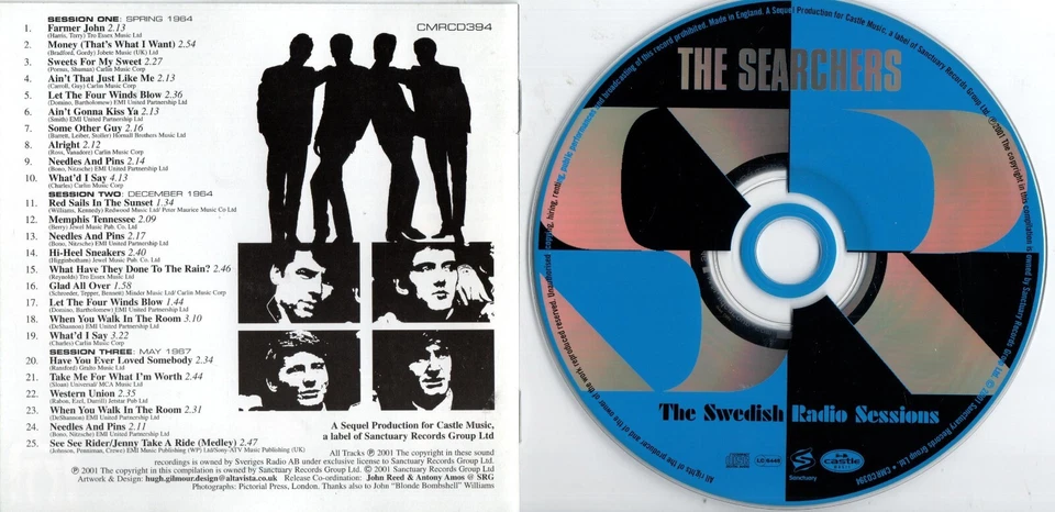 The Searchers - Swedish Radio Sessions 1964-1967 - CD UK 2001 - Bild 2 von 2