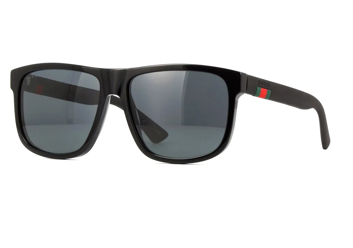 Gucci Sunglasses GG0010S 001 Black Frame Grey Lenses eBay