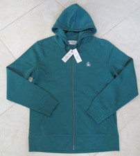 NEW Original Penguin Full Zip Back Logo Hoodie Sweatshirt Mens S Green 98.00