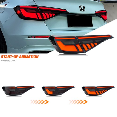 2X Luces traseras LED para Honda Civic 11ª generación 2022 2023 con lámpara de señal secuencial - Imagen 5 de 9