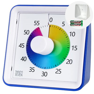 Visueller Timer mit Schutzhülle, 60-Minuten-Countdown-Timer für Kinder Autismus