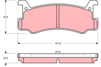 TRW GDB375 Bremsbelagsatz, Scheibenbremse FüR Daihatsu, Eunos, Ford Asien &