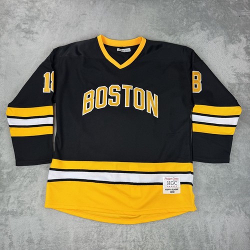 Boston Bruins Happy Gilmore Adam Sandler schwarz/gelb genäht NHL Hockey Trikot - Bild 2 von 10