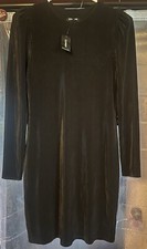 express black Stretchy long sleeve dress
