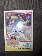 2024 Topps Archives Fan Favorites Rookie Auto Dominic Canzone Seattle Mariners