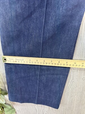 LEVIS Jeans Vintage 70s Action Slacks Wide Leg 34x33 Dark