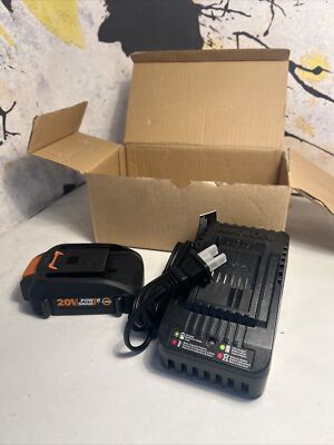 Genuine WORX 20V PowerShare Battery and Quick Charger Bundle