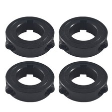 4 PK 1" Lock Clamp Go Kart Axle Bearing Collars Sprocket Hub Black