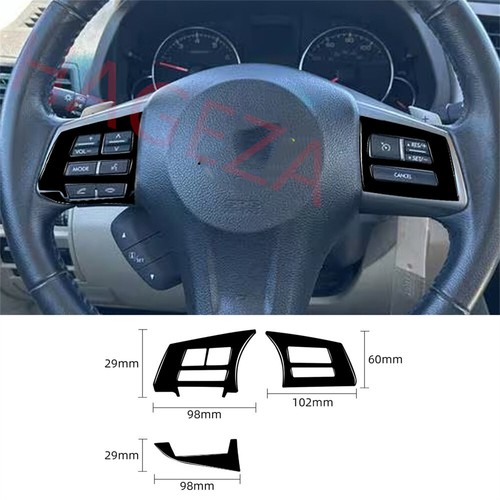 Juego completo de 52 piezas de kits de molduras interiores de PVC/carbono para Subaru Legacy/Outback 2010-14 - Imagen 30 de 33
