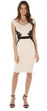 NWT Bardot Bodycon illusion Fitted Mother Of Bride Evening Party Dress Uk 14