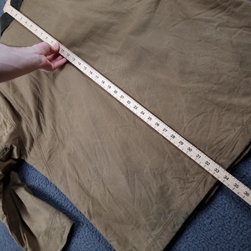 LL BEAN Jacket Mens 2XL Khaki Barn Field Coat BRITISH MILLERAIN Waxed Flannel - Picture 10 of 14