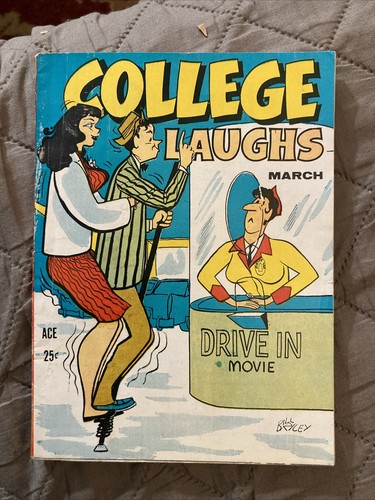 Cartoon gga Humor Vintage digest Magazine, College Laughs 7, 3/1958, SVG