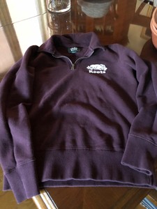 burgundy roots sweater