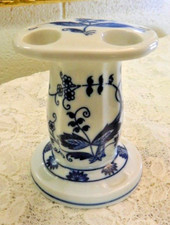 Vintage Blue Danube Porcelain Toothbrush Holder Blue Onion Japan