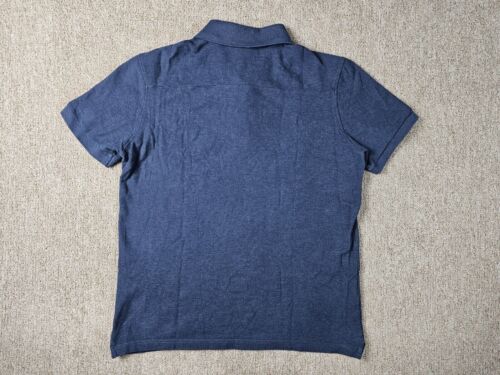 J. Lindeberg Golf Shirt Men's Size M Troy Clean Pique Polo Blue Short Sleeve - Picture 3 of 12