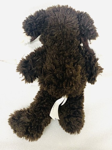 Pottery Barn Sherpa Dog Puppy Plush Brown White Face 2016 10” - Picture 3 of 5