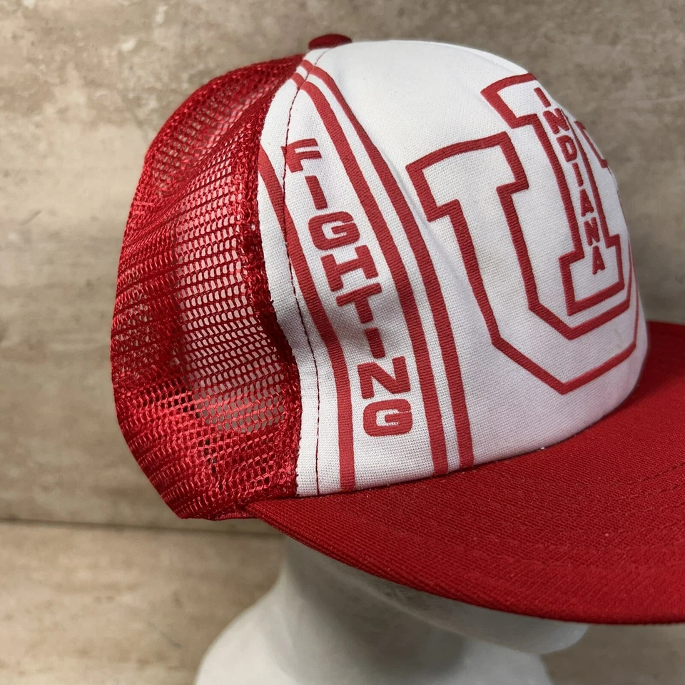 Gorra de Lucha Indiana De Colección Gorra SnapBack Hecha en EE. UU. Park Avenue IU Años 80 Foto 2 de 4