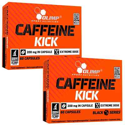 CAFFEINE KICK - 60-180 Capsules - Energy Concentration Performance Fight fatigue
