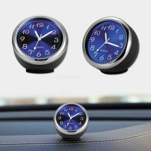 Car Interior Clock Decoration Ornament Blue Watch Mini Clock In Car Accessories - Picture 2 of 6