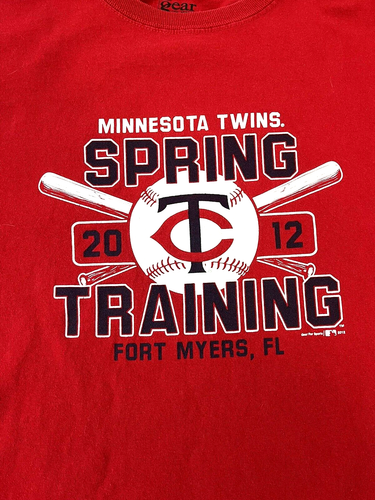 Minnesota Twins~Spring Training 2012~Men's Red T-Shirt~Size Large~Fort Myers, FL - Picture 2 of 4