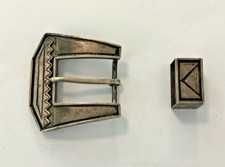 Southwest Vintage Sterling Silver Belt Buckle  Keeper- Unstamped