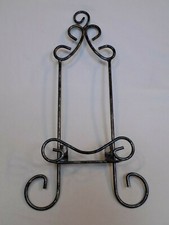 Easel Picture Art Photo Holder Display Stand Metal Black Gray Grey Wall Hanging