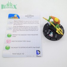 Heroclix Justice League: Trinity War set Aquaman 201 Gravity Feed fig w/card 