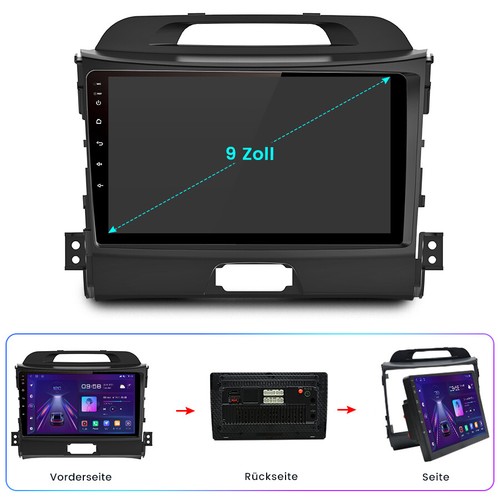Für KIA Sportage 3 Carplay Android 13 Autoradio GPS Navi WIFI BT SWC DAB+ 6+128G - Bild 11 von 11