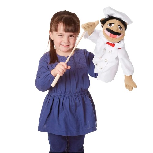 Chef Hand Puppet Chef Pee Pee Toy Melissa & Doug 40353. - Picture 2 of 8