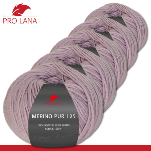 Pro Lana 5 x 50 g Merino Pur 125 Schurwolle kuschelweich wolle 46 Farben - Bild 19 von 47
