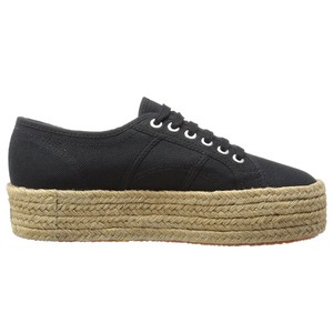 Superga 2790 Cotropew Black Women's Flatform Trainers Superga 2790 Cotropew Black Women's Flatform Trainers