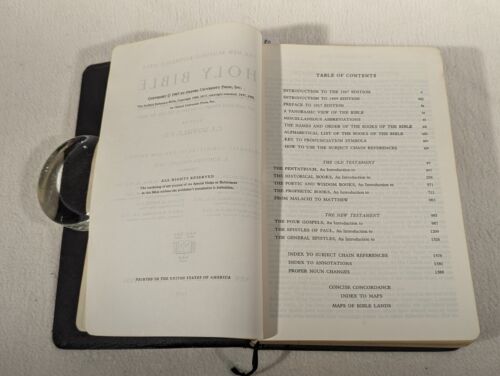 Holy Bible - Concordance - New Scofield Reference Edition ~ Vtg 1967 Oxford ~ VG - Picture 5 of 13
