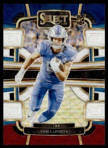 Sam LaPorta Tri-Color Prizm 2023 Panini Select Football #35 /259 Detroit Lions
