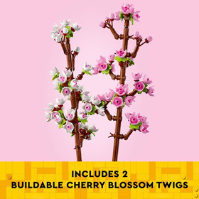 LEGO Cherry Blossom Building Toy for Kids, Girls & Boys, Ages 8+ - Artificial Ch